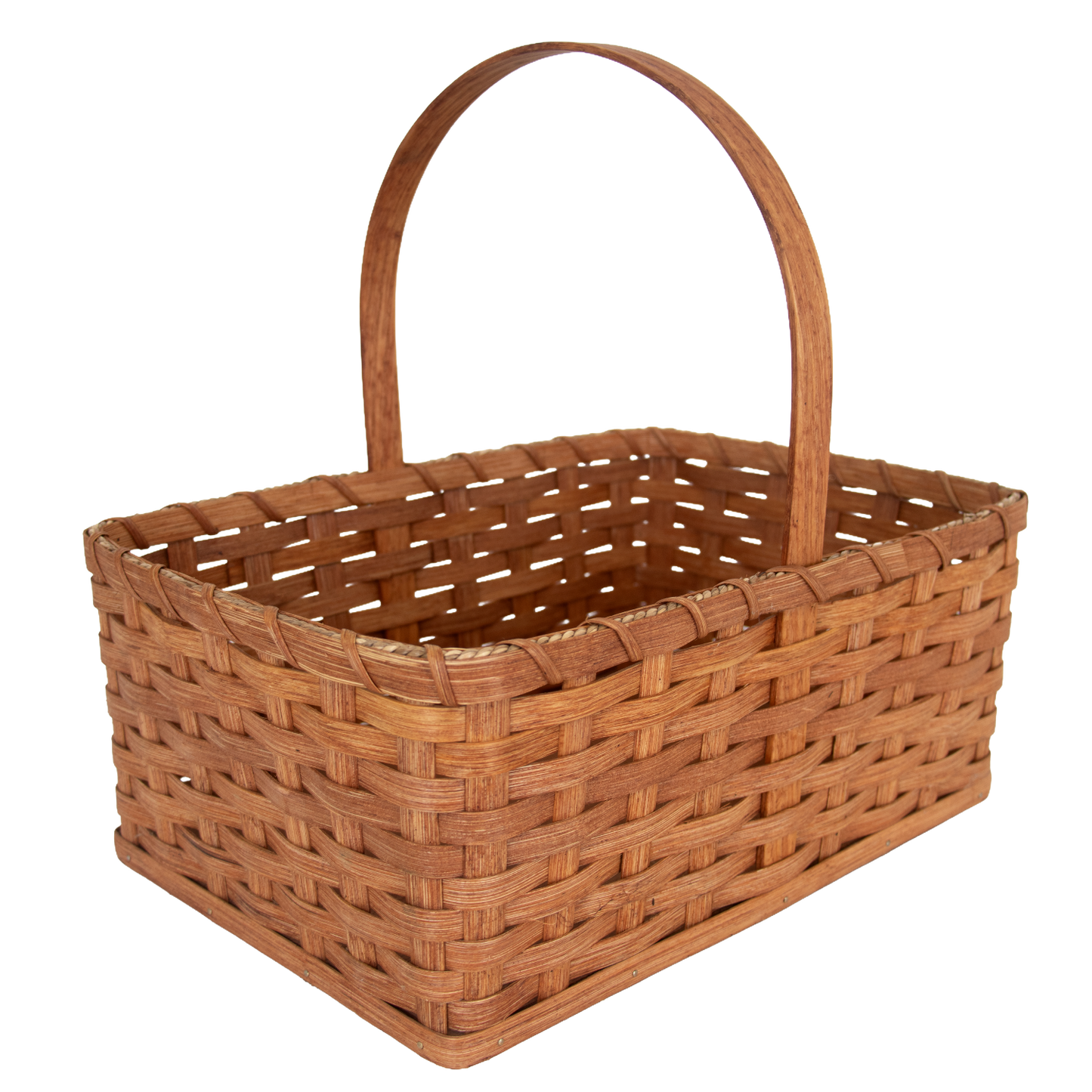 Amish-Made Handwoven Rectangle Basket
