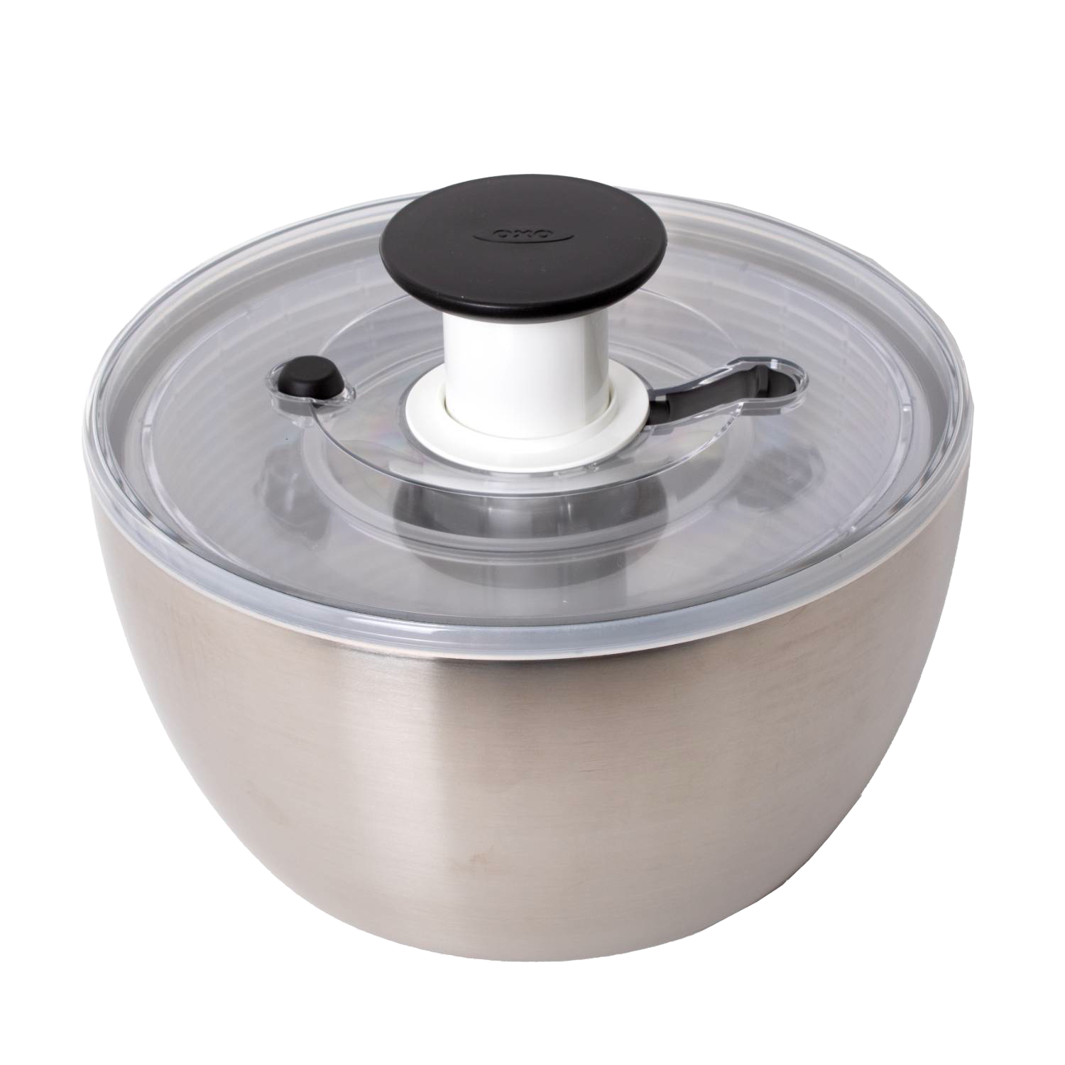 OXO STEEL Salad Spinner ステンレスボウル OXO Stainless Steel Salad Spinner | Lehman's