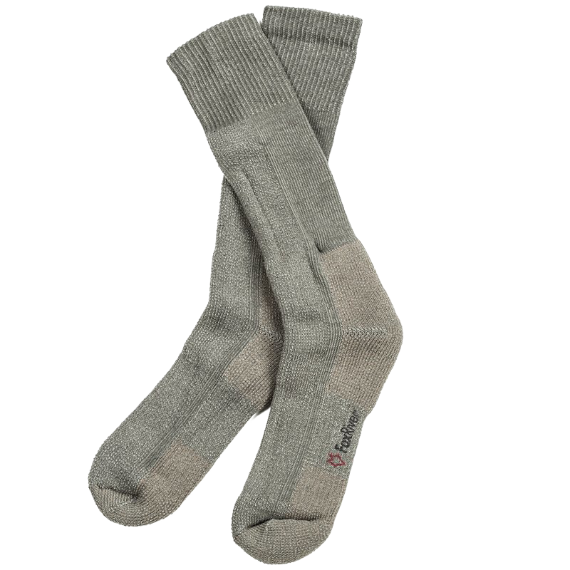 Pair of heavyweight mid-calf wool blend boot socks with cushioned shin and secure fit, handcrafted and ideal for cold weather, featured in Health & Wellness and Clothing and Accessories collections.