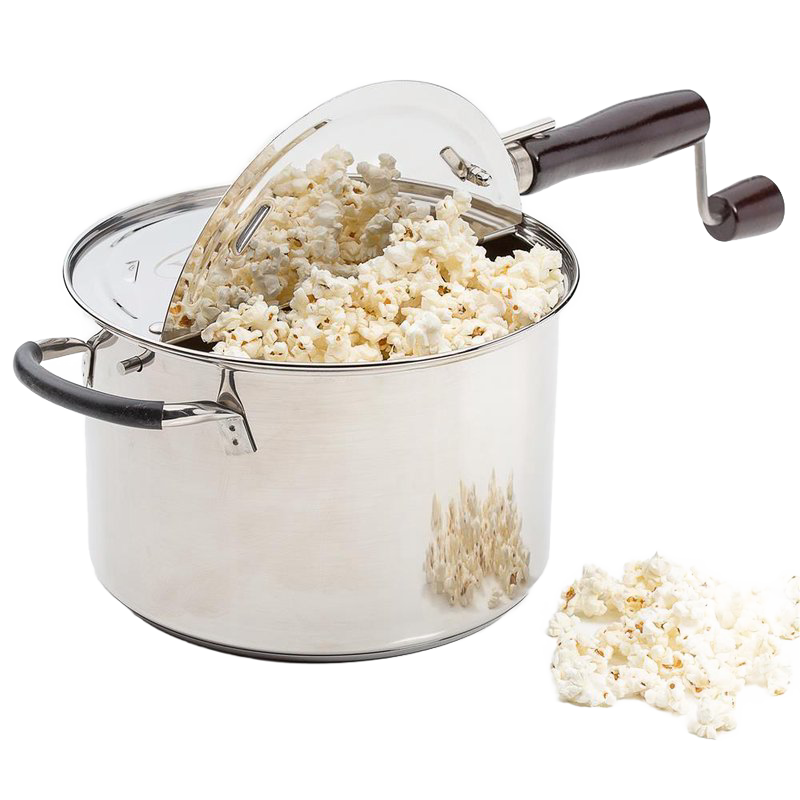 Stainless Steel Popcorn Stovetop Popper | Lehman's