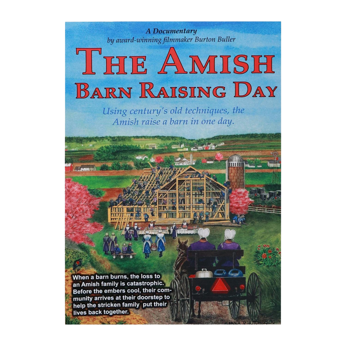 The Amish Barn Raising Day DVD