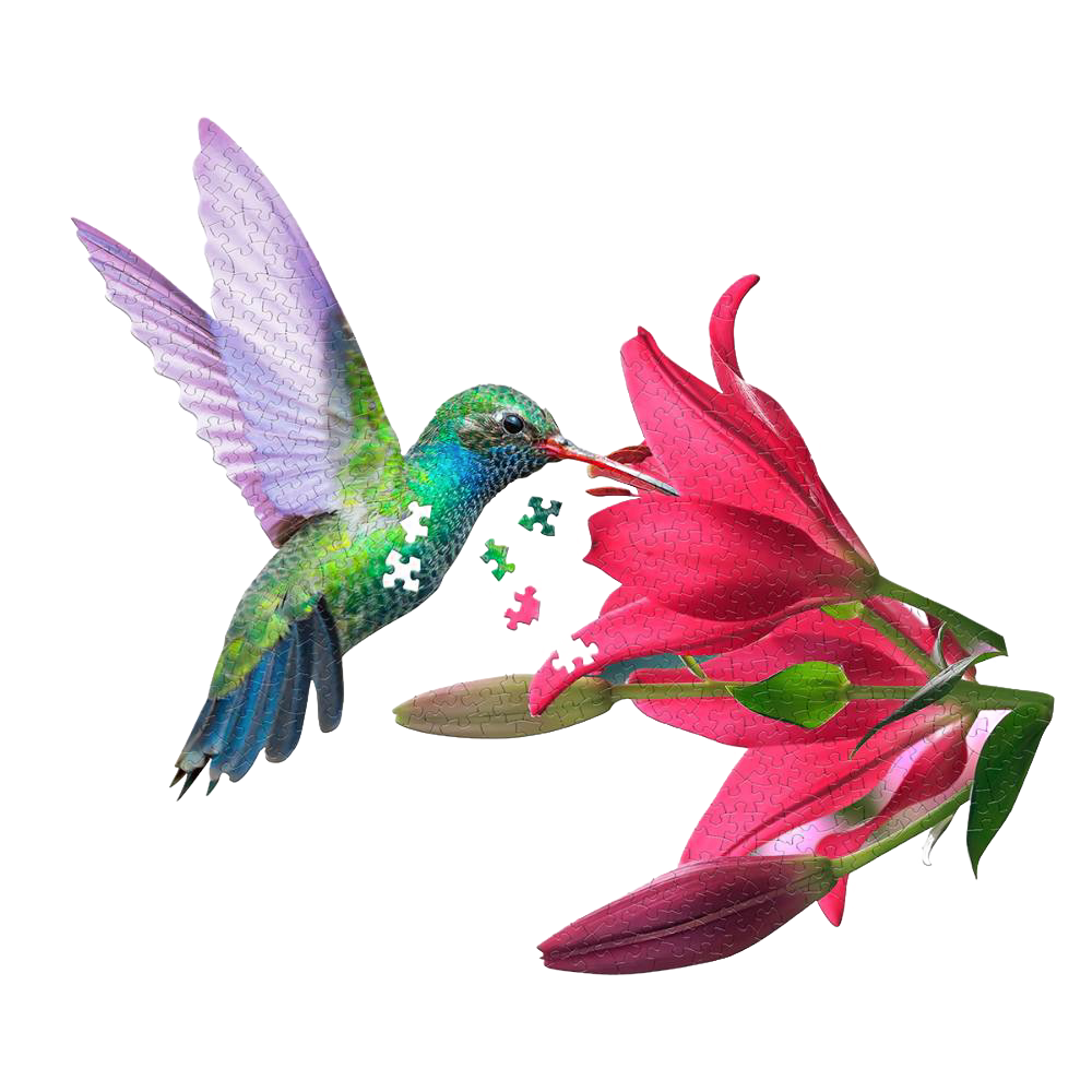 Shaped Jigsaw Puzzle - Hummingbird | Lehman's