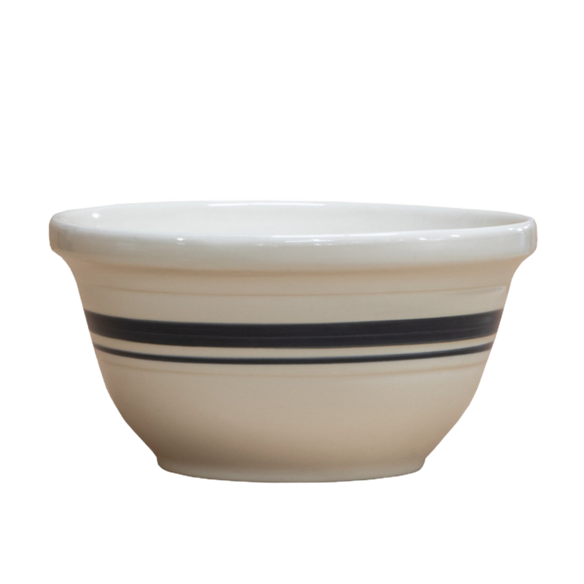 Dominion Stoneware Mixing Bowl – Black Striped