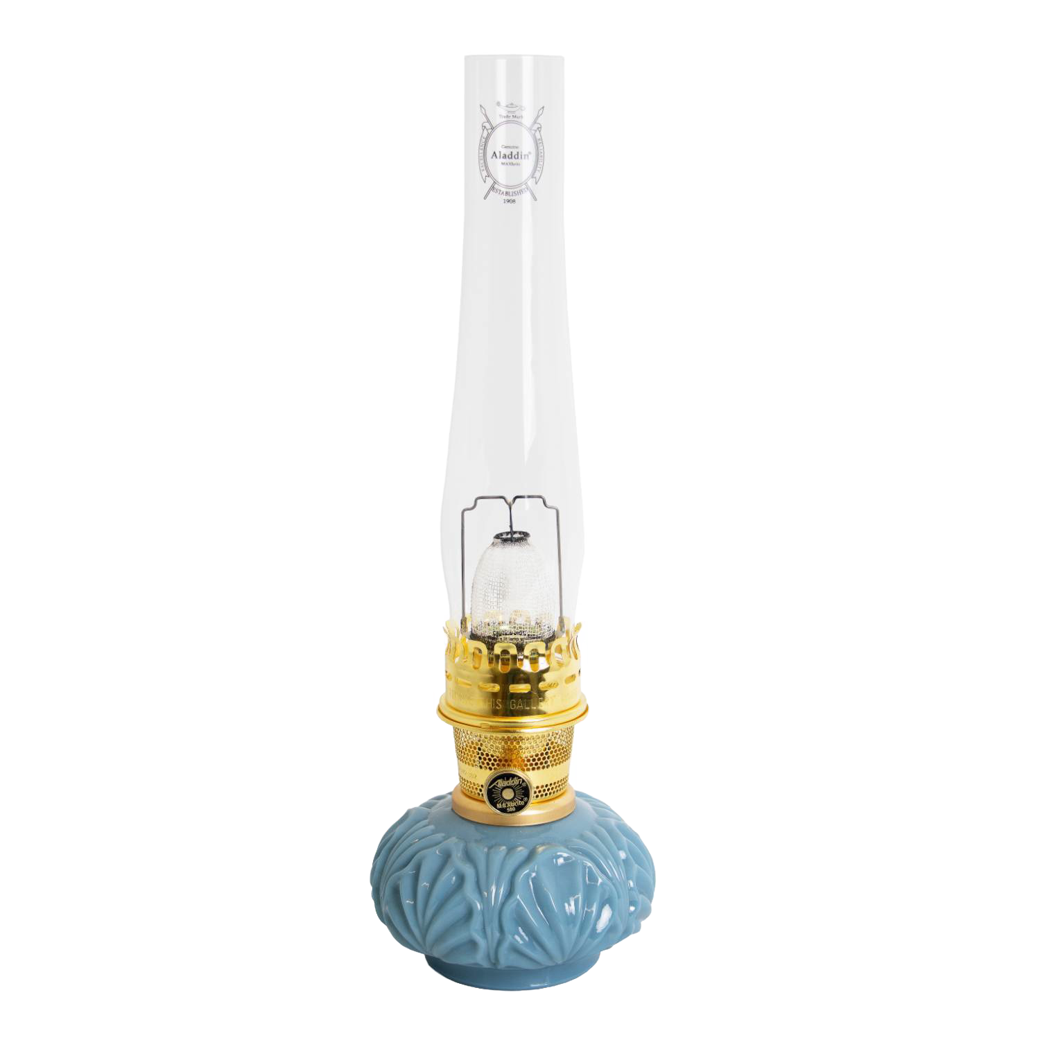 Aladdin Georgia Blue Genie II Shelf Oil Lamp | Lehman's