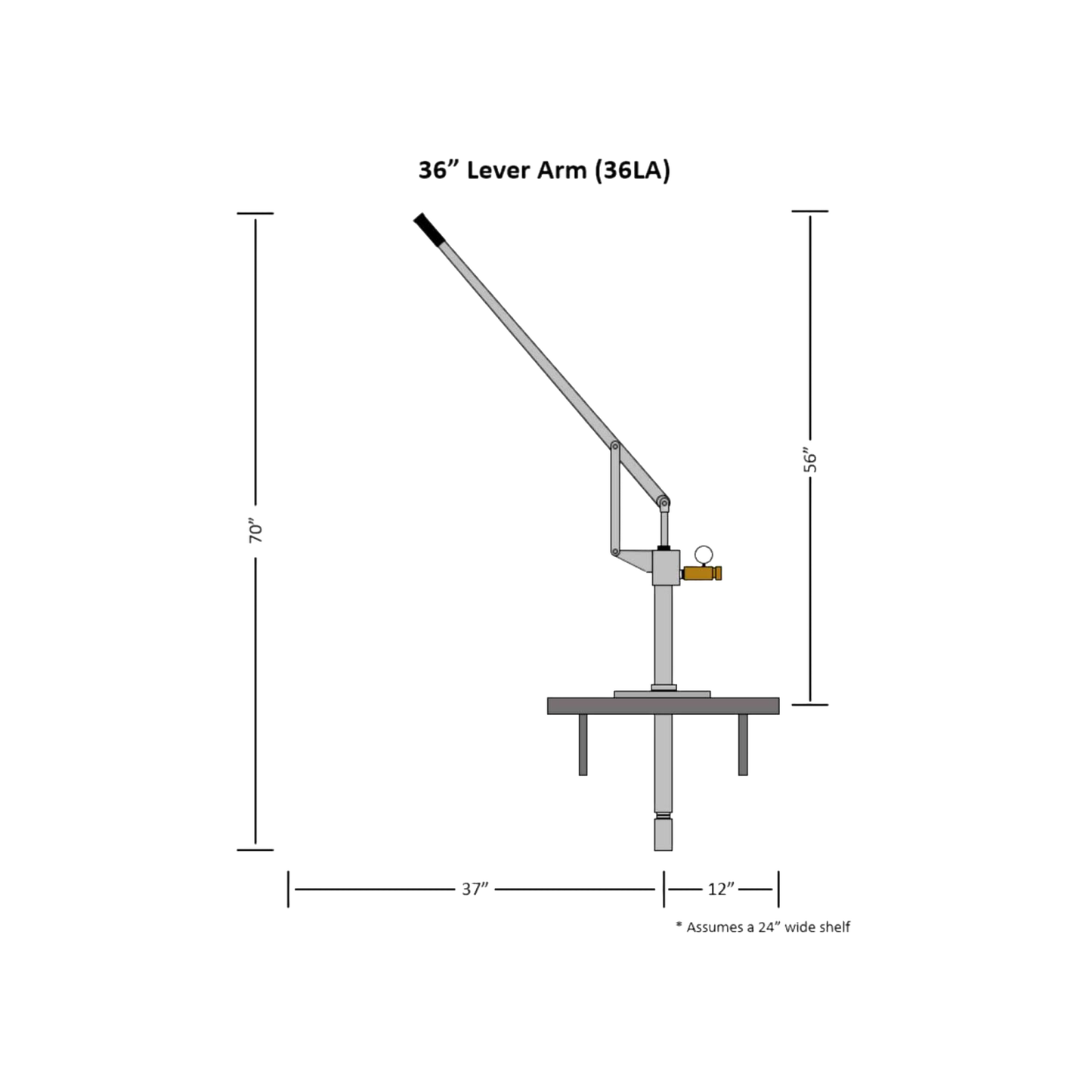 Technical schematic of a lower height deep well pump head assembly with detailed measurements, designed for water pump systems, included in Appliances, USA Made, and Water Pumps collections.