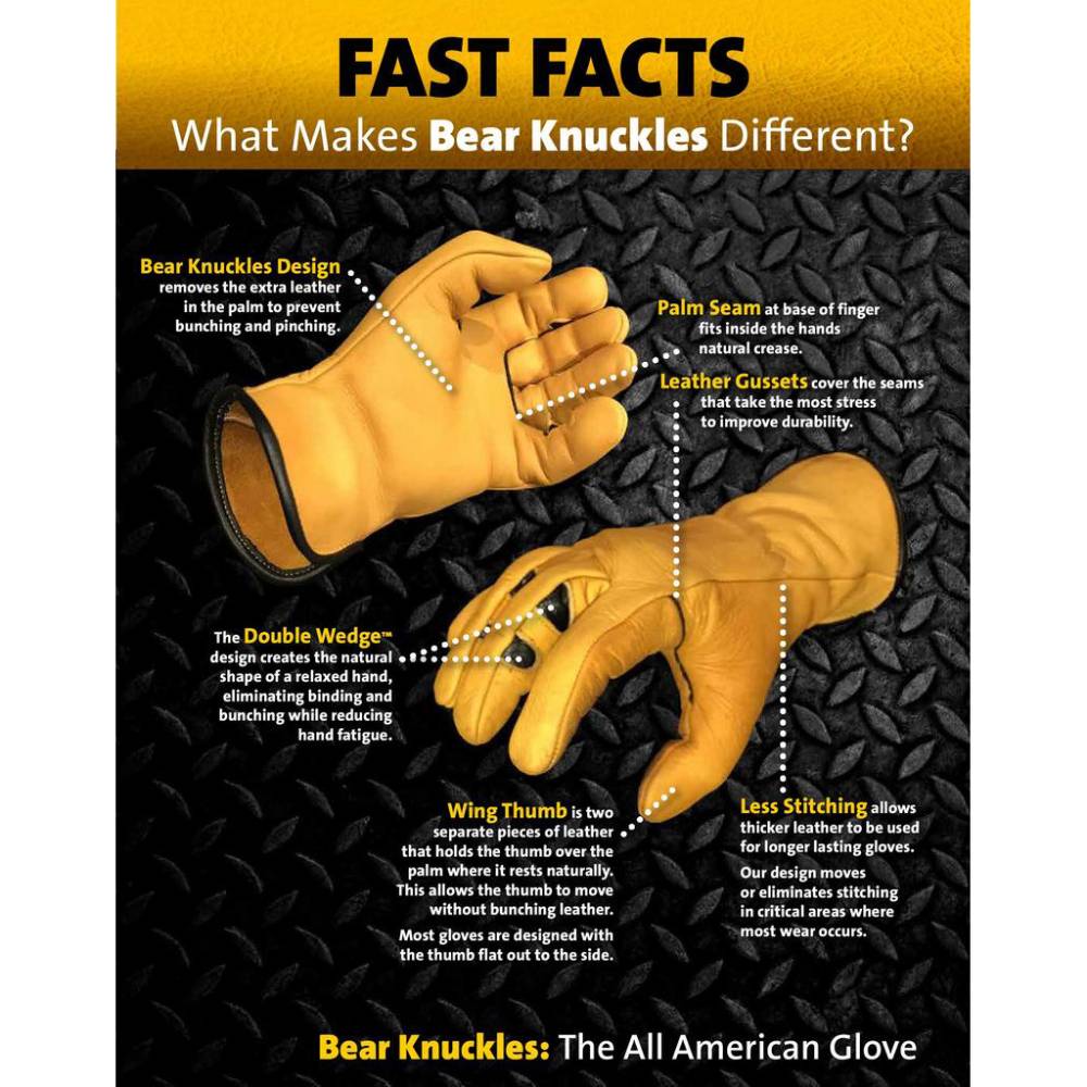 Bear Knuckles Cowhide Driver Gloves D357 | Lehman's