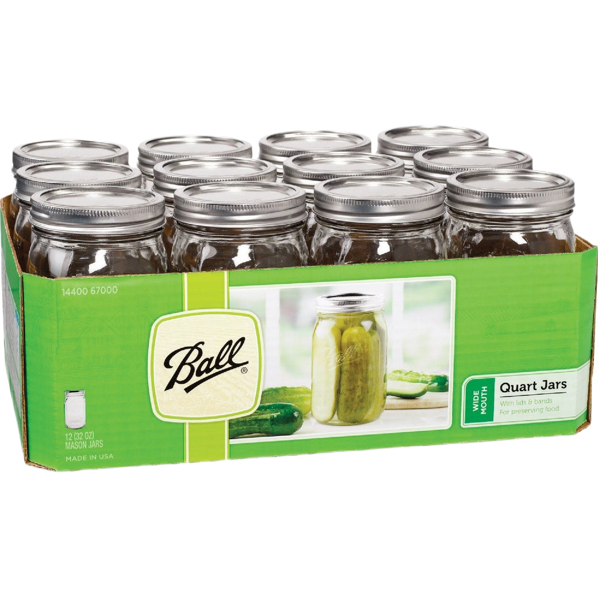 Ball Wide-Mouth Quart Canning Jars