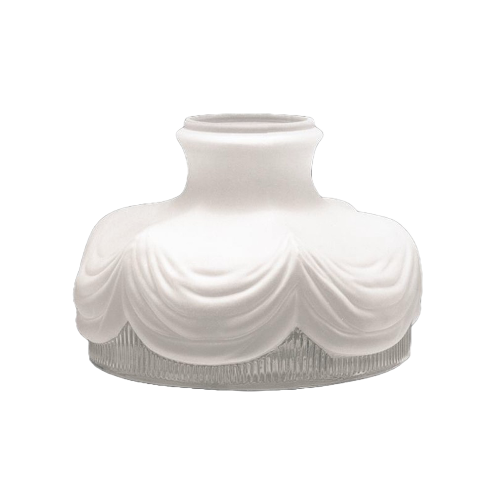 OSALADI Thickened White Glass Oil Lamp Chimney – Small Kerosene Lamp Shade, Vintage Replacement For Camping Lanterns, 9.5cm Tall, Windproof & Heat-Resistant