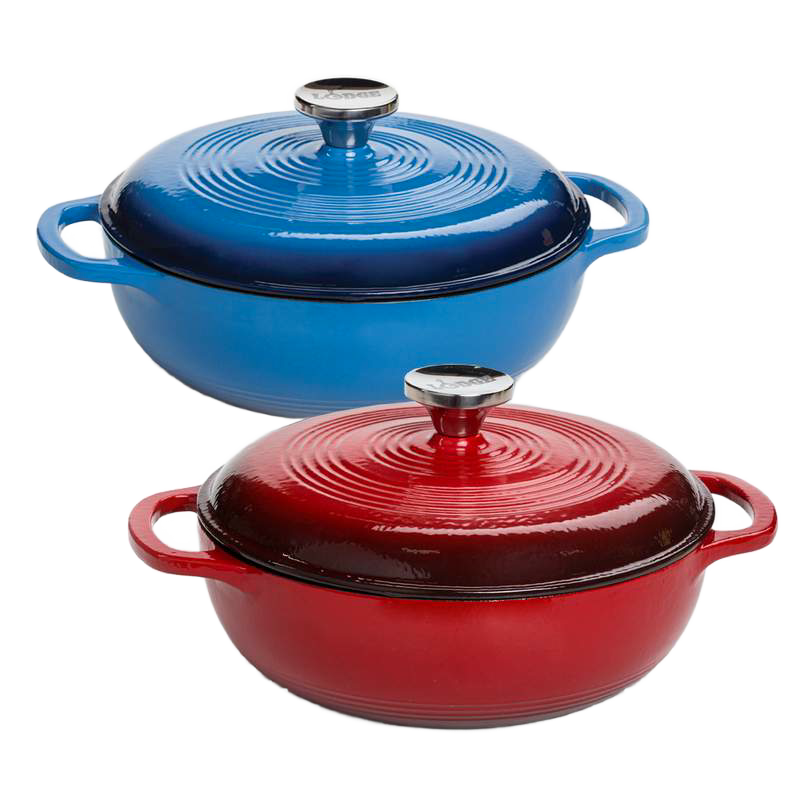 Lodge ENAMELED CAST IRON エナメル キャストアイアン Lodge Enameled Cast Iron 3qt. Dutch Oven | Lehman's