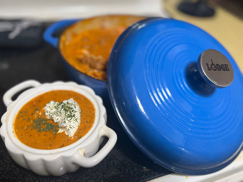 Dutch Oven Lasagna Soup (The Recipe for a Cozy Christmas!)