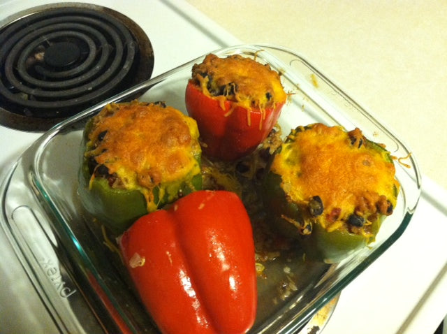 Quinoa Stuffed Peppers Answer to New Cook's Prayers