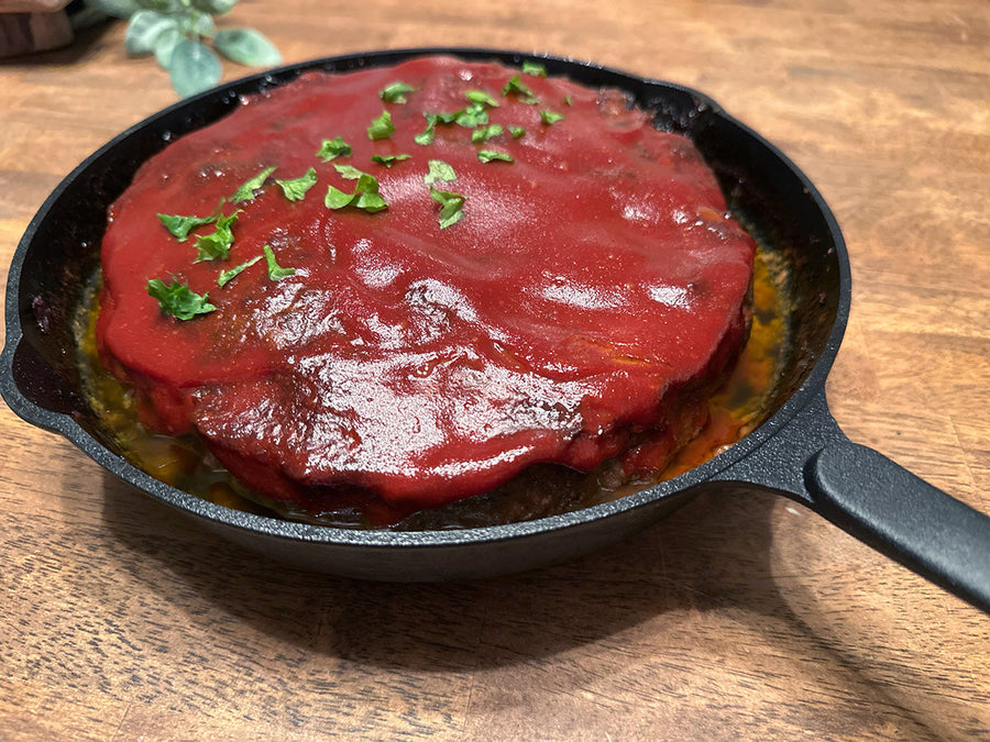Community Recipes: Mama Mary's Meatloaf in a Cast Iron Skillet