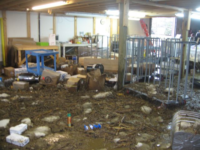 Why did our store flood (Monday, February 28, 2011)?