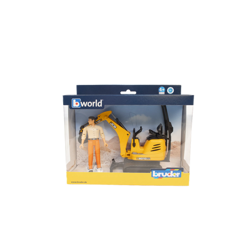 Bruder Toys JCB 8010 CTS Micro Excavator with Worker