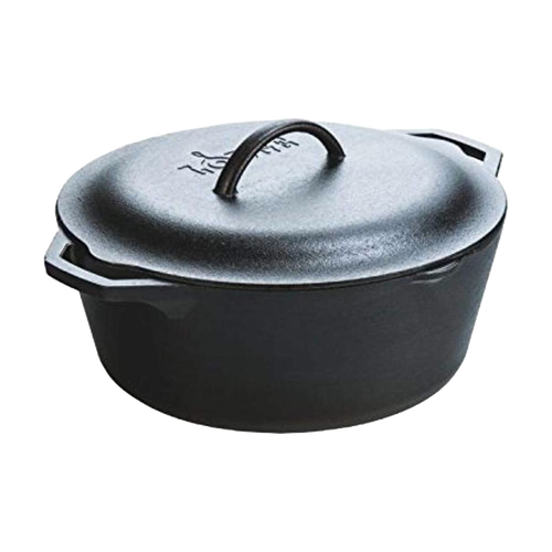 Handcrafted cast iron Dutch oven with a sturdy lid and heat-retentive design, crafted in USA for durable use in Kitchen & Food, Cookware, Cast Iron, Best Sellers, and Promo Eligible collections.