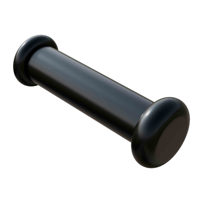 Black durable pipe section with rounded end caps, designed for reliable use in deep well water pump systems, featured in USA Made and Water Pumps collections.