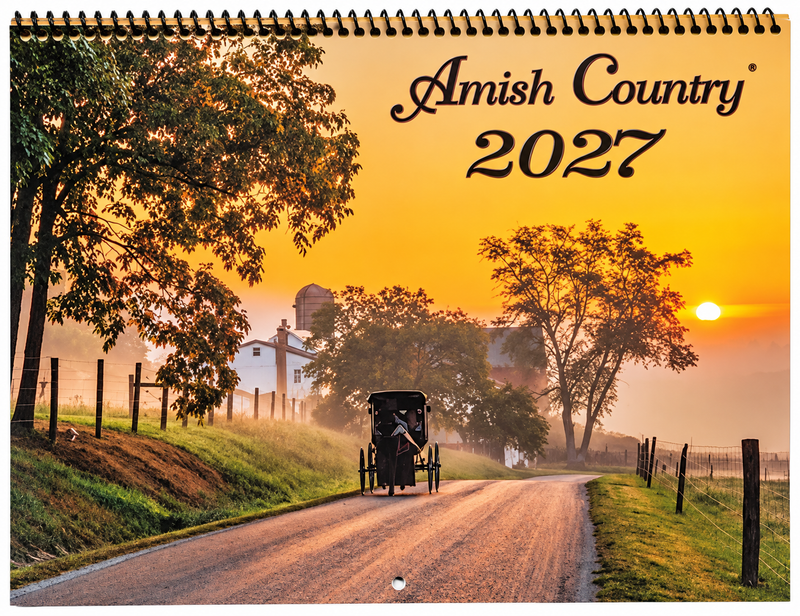 Amish Country 2027 Wall Calendar - 12"x18"