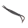 Handcrafted all-steel double-ended gardening tool with a forked hoe and curved blade for precise dandelion weeding, part of Farm, Garden & Tool and Garden Accessories collections.