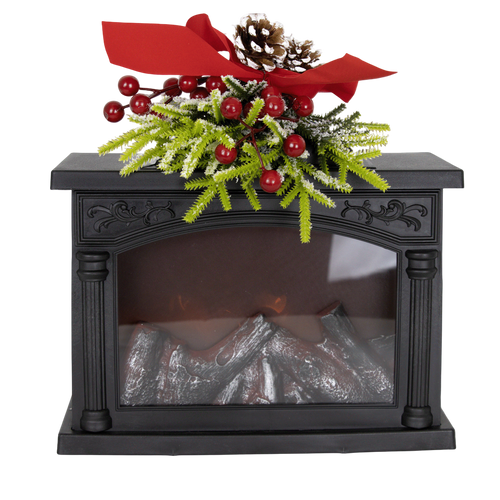Decorative Glowing Fireplace - 10.8"