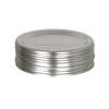 Stack of silver-colored regular-mouth canning jar bands with BPA-free sealing compound, essential for kitchen food preservation in canning and food storage collections.