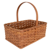 Amish-Made Handwoven Rectangle Basket