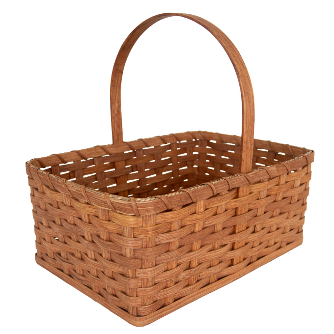 Amish-Made Handwoven Rectangle Basket