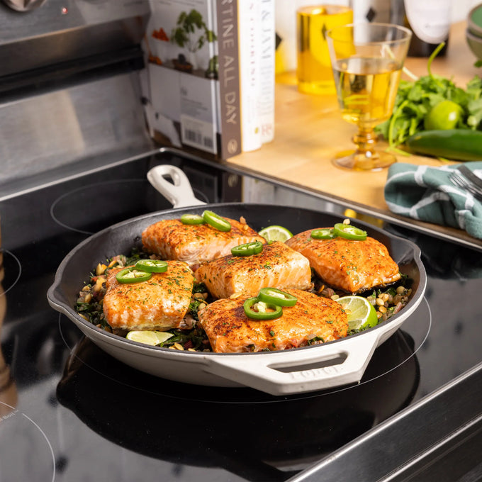 Lodge Essential Enamel Cast Iron Skillet - 11"