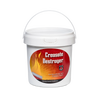 White plastic container with a red and orange label reading "Creosote Destroyer," designed for use with woodstoves and fireplace inserts, featured in Stoves, Hearth Accessories, Best Sellers, and Promo Eligible collections.