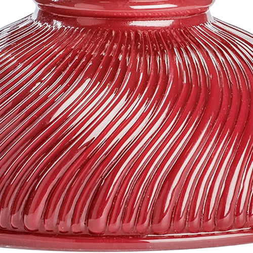 Aladdin Ruby Swirl Glass Oil Lamp Shade