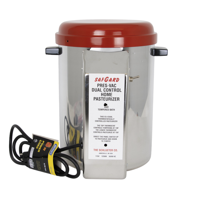 SafGard P3000 Dual-Temperature Milk Pasteurizer – 2 Gallon
