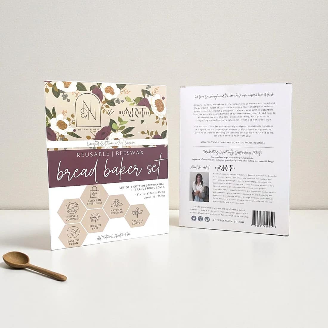 Bread Baker Storage Set – Beeswax Bag and Bowl Cover