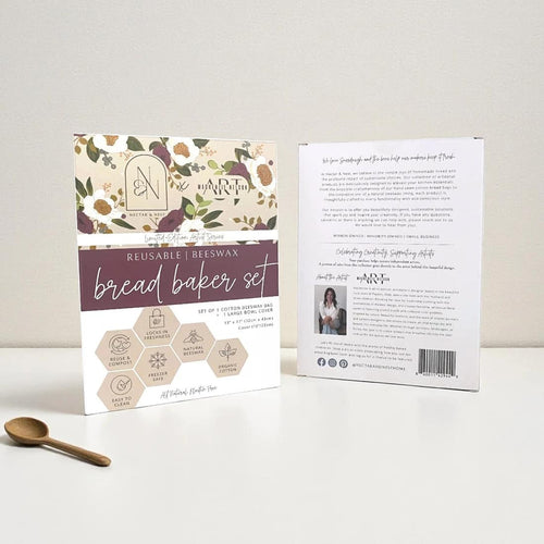 Bread Baker Storage Set – Beeswax Bag and Bowl Cover