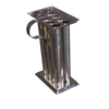Handcrafted tin candle mold featuring multiple tapered compartments and a sturdy handle, perfect for making sharp-tapered candles; ideal for Candlemaking Supplies and Lamps & Lighting collections.