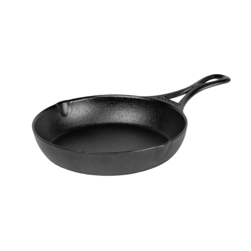 Lightweight handcrafted cast iron skillet with smooth surface and a sturdy handle, designed for versatile use in Kitchen & Food, Cookware, Cast Iron, USA Made, and Best Sellers collections.