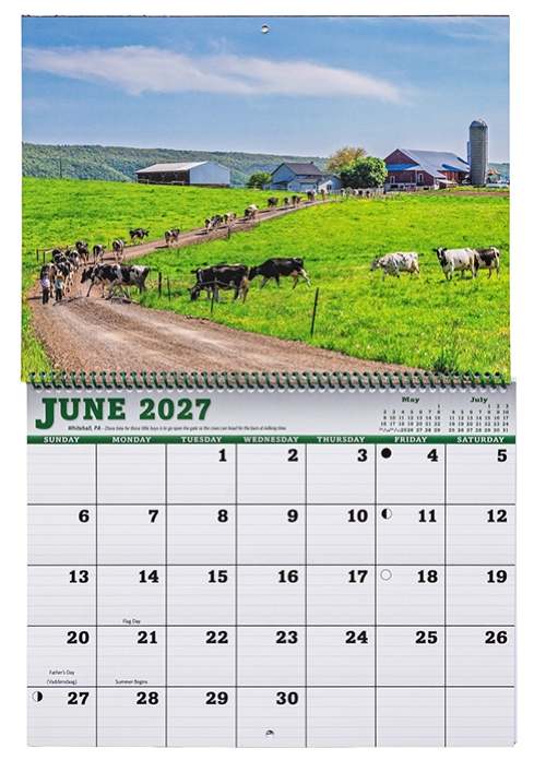 America's Amish Country 2027 Wall Calendar - 12"x18"
