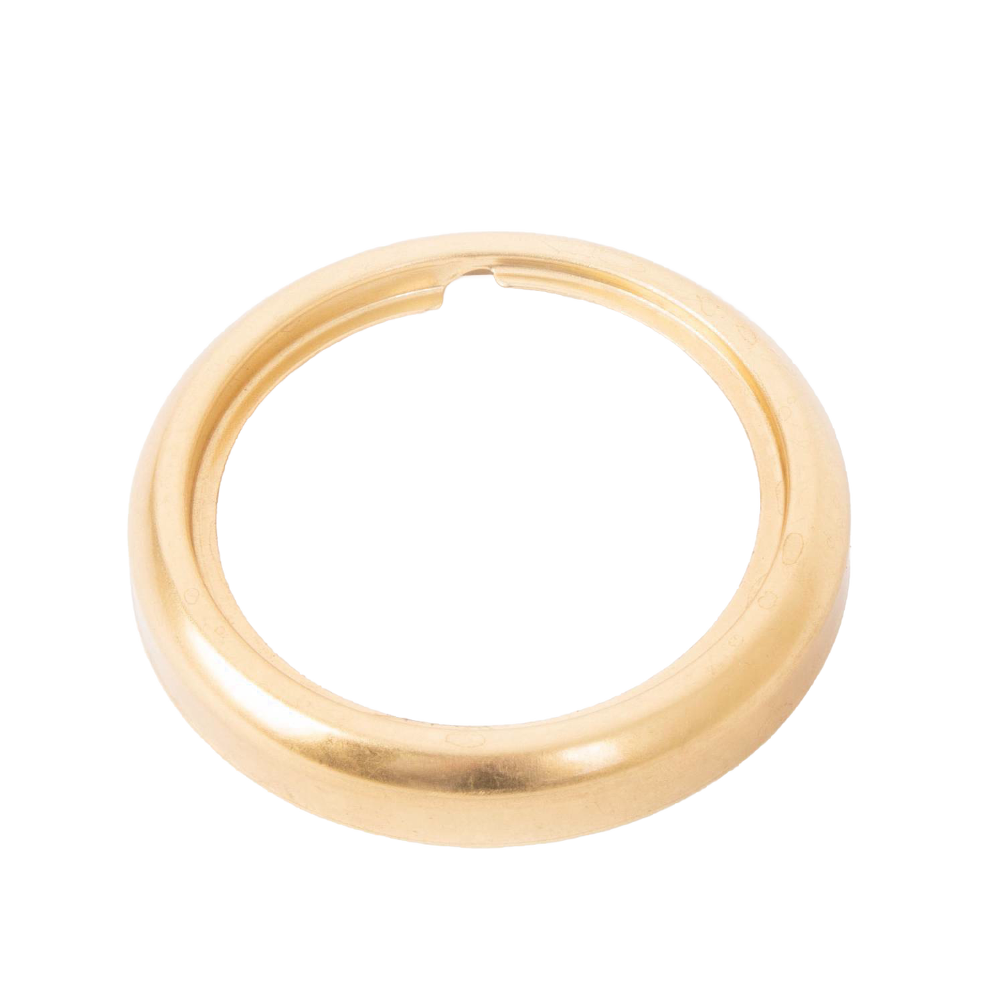 Brass burner collar with a glue-on thread ring and new blade style, measuring 2-5/8 inch outer diameter, compatible with most glass lamp fonts, featured in Lamps & Lighting, Parts and Accessories, Lamp Burners and Collars, Best Sellers, and Promo Eligible collections.