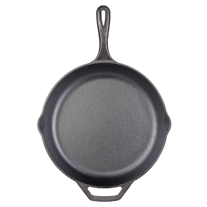 Handcrafted Lodge Classic Cast Iron Skillet with a pre-seasoned surface, ergonomic handles, and superior heat retention for Kitchen & Food, Cookware, Cast Iron, Best Sellers, Promo Eligible collections.