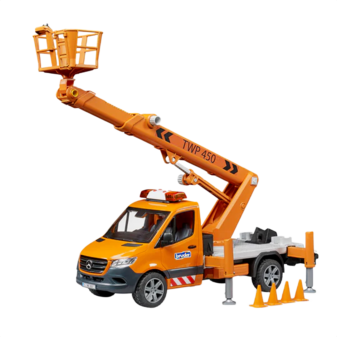 Bruder Toys MB Sprinter Work Platform with Light & Sound