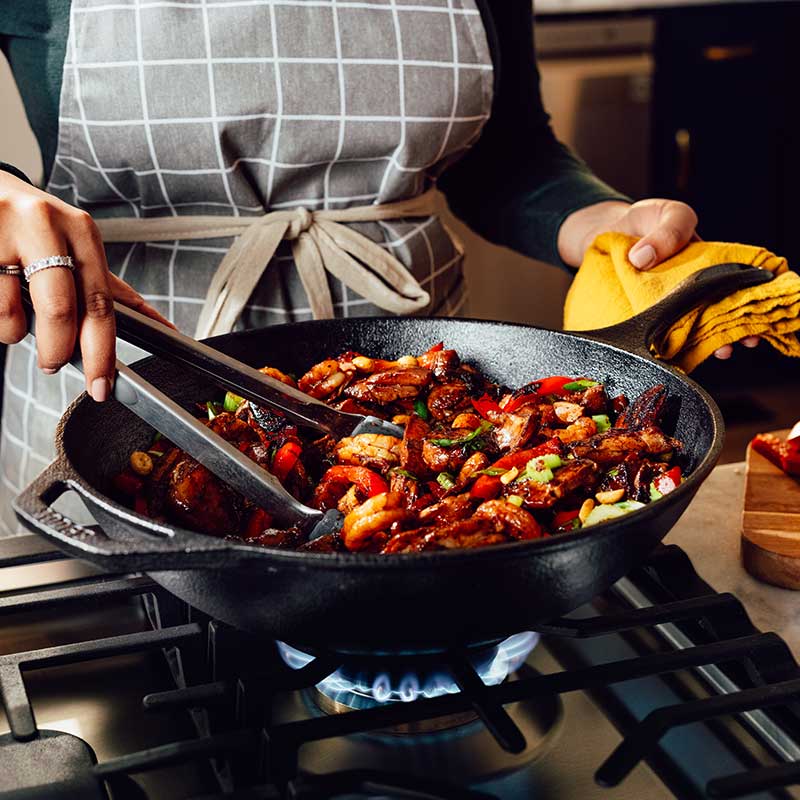 Lodge Chef Collection Cast Iron Wok - 12.5"