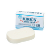 Bar of handcrafted gentle castile soap made with premium coconut oil, displayed next to its American-made packaging, ideal for Health & Wellness and Grooming collections.