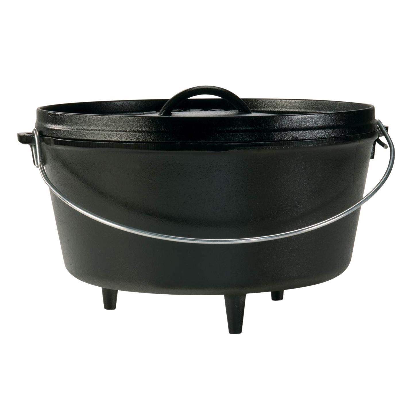 Oval cast iron camp Dutch oven with built-in legs and sturdy handle, handcrafted in the USA for versatile outdoor cooking; featured in Farm, Garden & Tool, Camping, and Best Sellers collections.