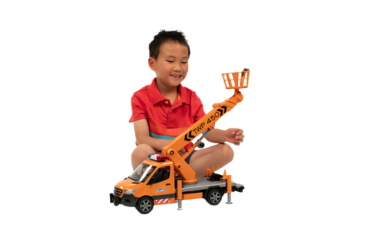 Bruder Toys MB Sprinter Work Platform with Light & Sound