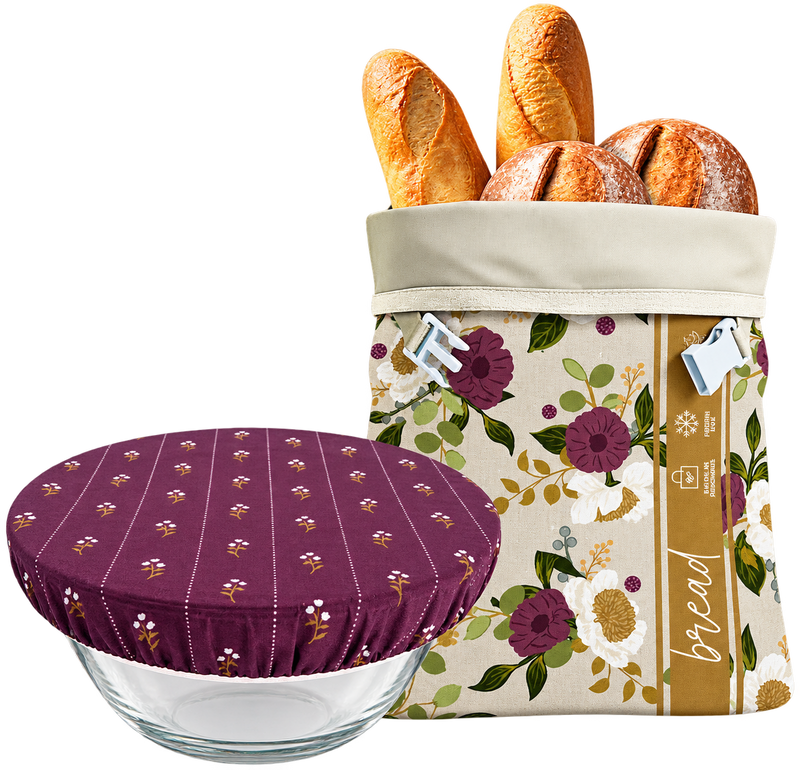 Bread Baker Storage Set – Beeswax Bag and Bowl Cover