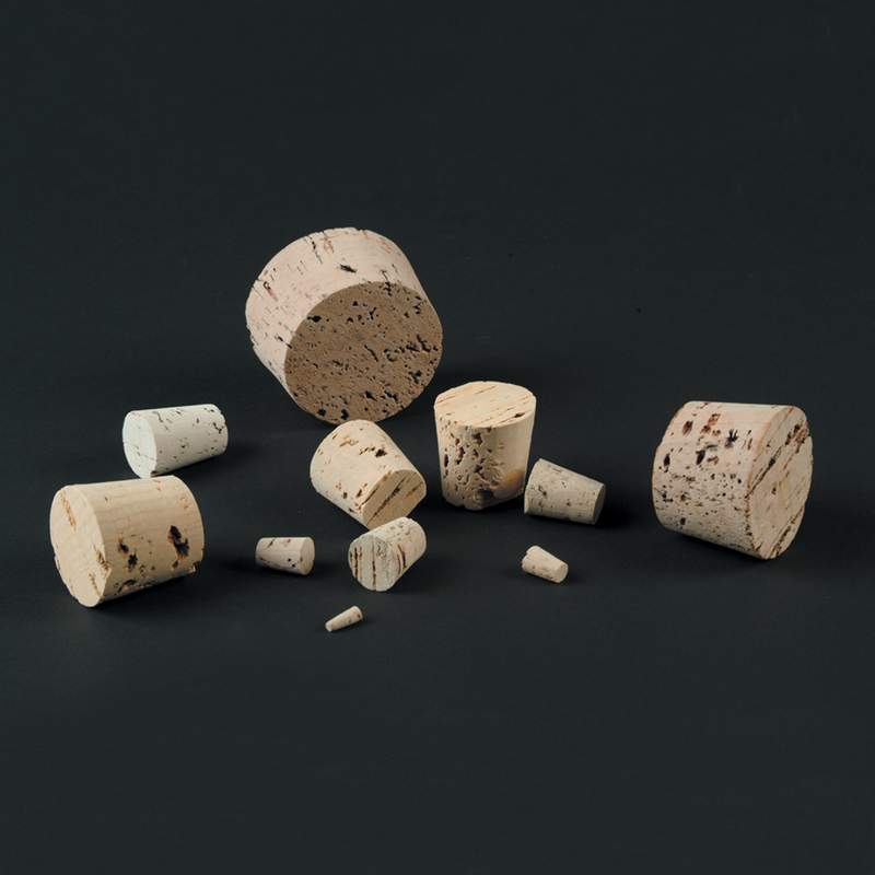 Selection of natural corks in varying sizes from small to large, arranged on a dark surface, perfect for kitchen and food use, storage and serving, featured in best sellers and promo eligible collections.