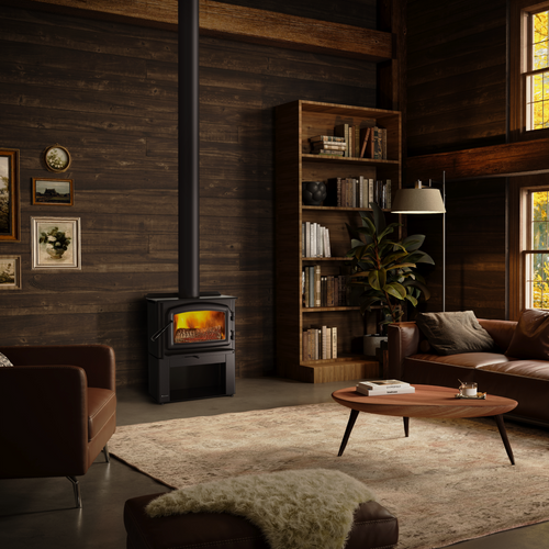 Regency Classic F1150 Small Wood Stove - Pedestal with Wood Storage