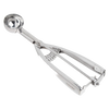 Stainless steel cookie dough scoop with a spring-loaded handle for easy, uniform scooping, handcrafted for Kitchen & Food, Cookware, Baking Supplies, and Best Sellers collections.