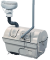 High-capacity composting toilet system with a large bio-drum and water flush option, designed for long-term use in cottages; featured in Appliances, Composting Toilets, and Best Sellers collections.