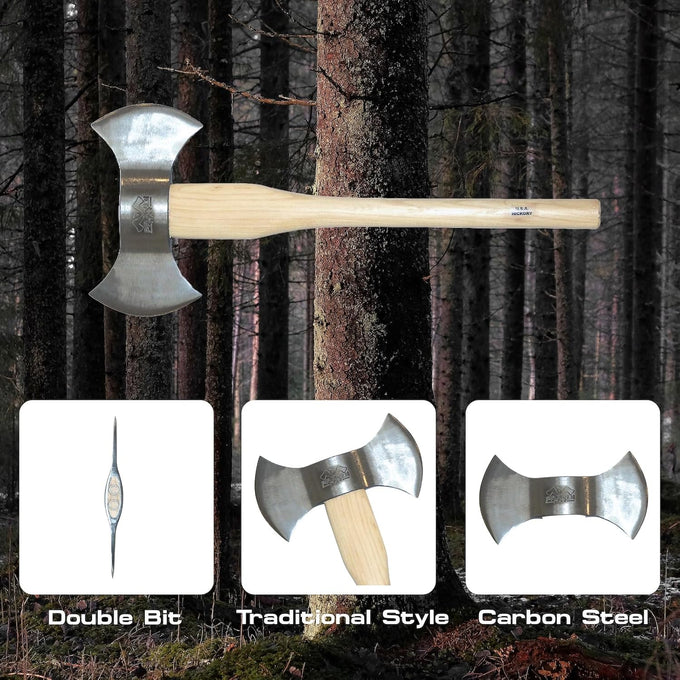 Prandi 2.65-Lb Double-Bit Throwing Axe