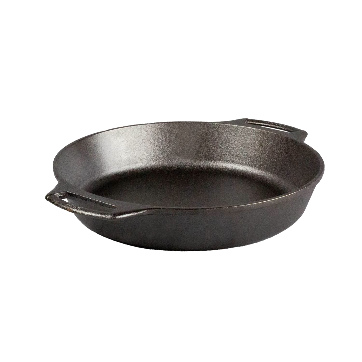 Handcrafted cast iron skillet with dual handle design for easy lifting, naturally seasoned for superior heat retention, part of Kitchen & Food, Cookware, Cast Iron, USA Made, Best Sellers, Promo Eligible collections.