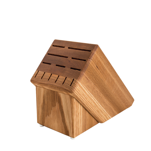 Rada Essential Oak Block Knife Set with Aluminum Handles